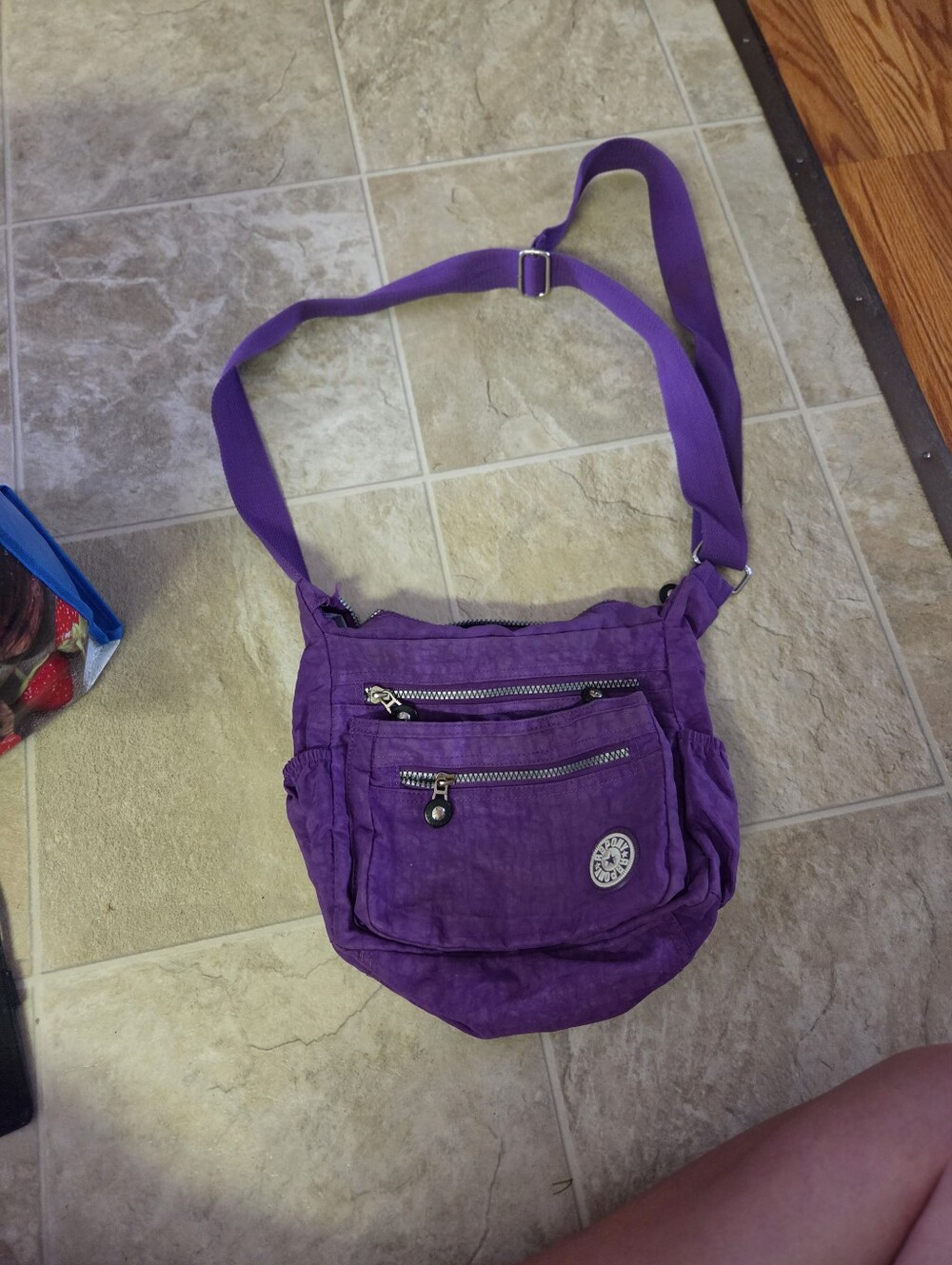 Purple Crossbody Shoulder Bag by